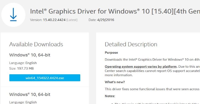 Intel hd graphics 2000 driver download windows 10